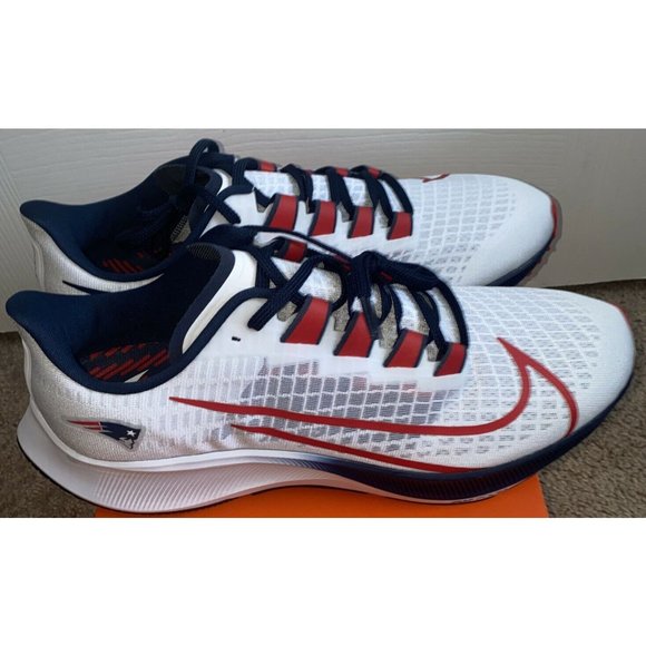 Nike 2020 New England Patriots Mens 12.5 Zoom Pegasus 37 Running Shoes - Picture 2 of 7